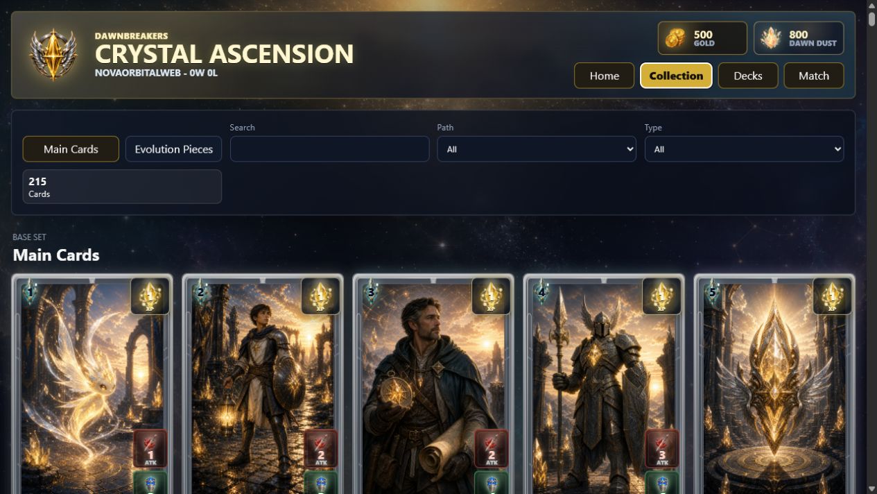 Dawnbreakers current build collection manager