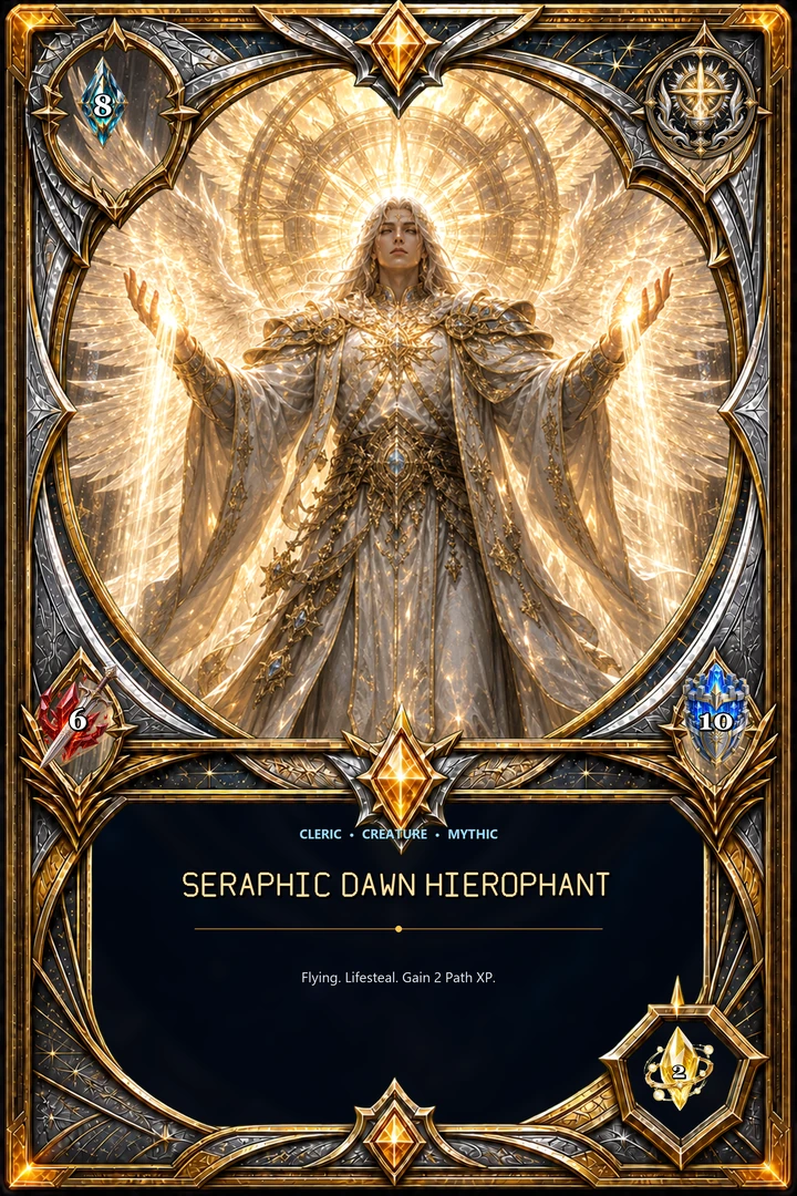 Seraphic Dawn Hierophant Cleric card front