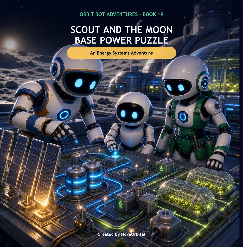 Cover of Scout and the Moon Base Power Puzzle