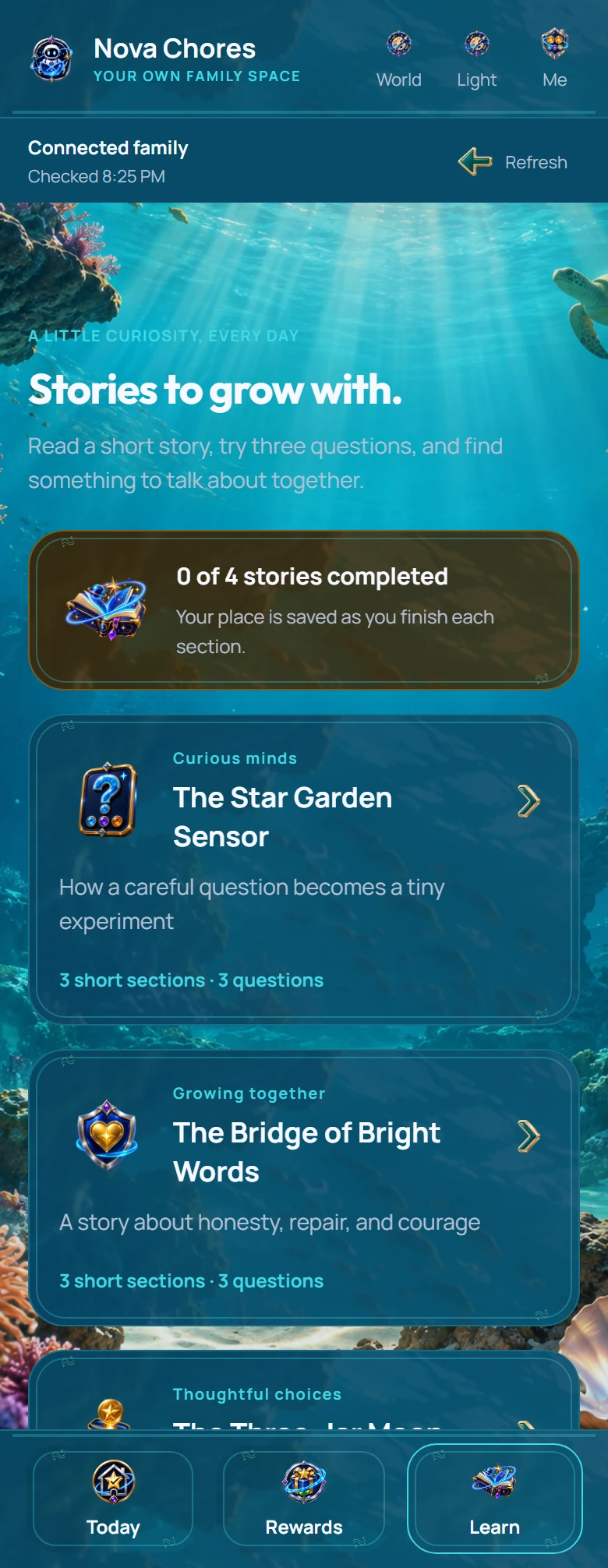 Actual Nova Chores reading collection